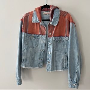 Free People Blue Jean Jacket! Size XS!